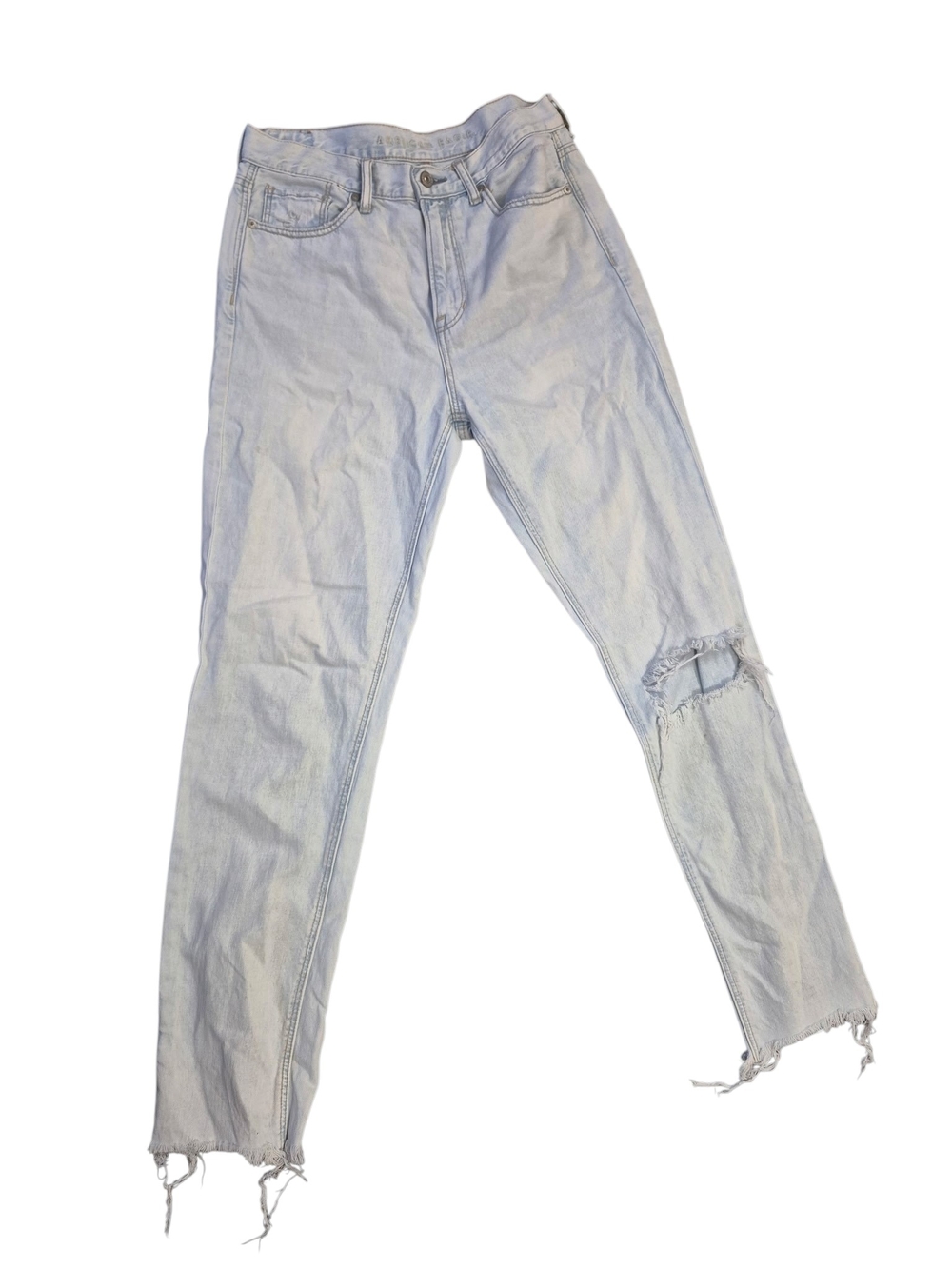 American Eagle Outfitters Light Blue Distressed Boyfriend Jeans